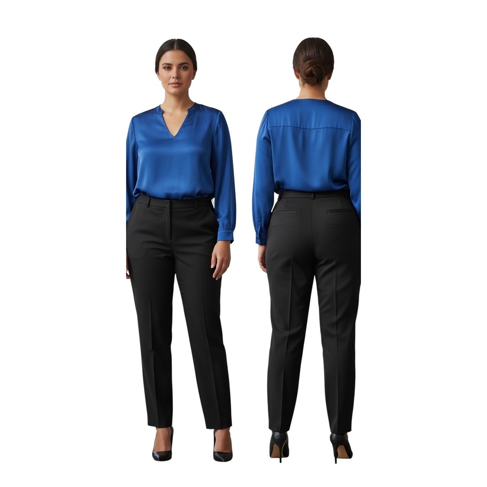 Coldwater Creek Black Straight Leg Dress Pants Trousers Size 18 NWT Office Siren